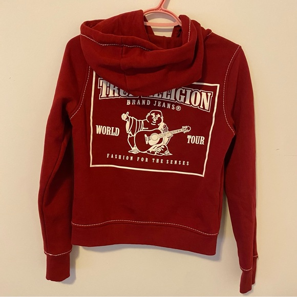 True Religion Big T Zip Hoodie XS - Picture 3 of 7